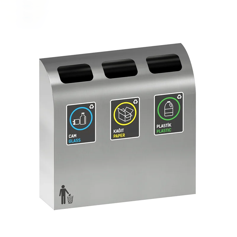 صندوق إعادة تدوير ستانليس ستيل Kenway Recycling Bin SRB-117 - Image 3